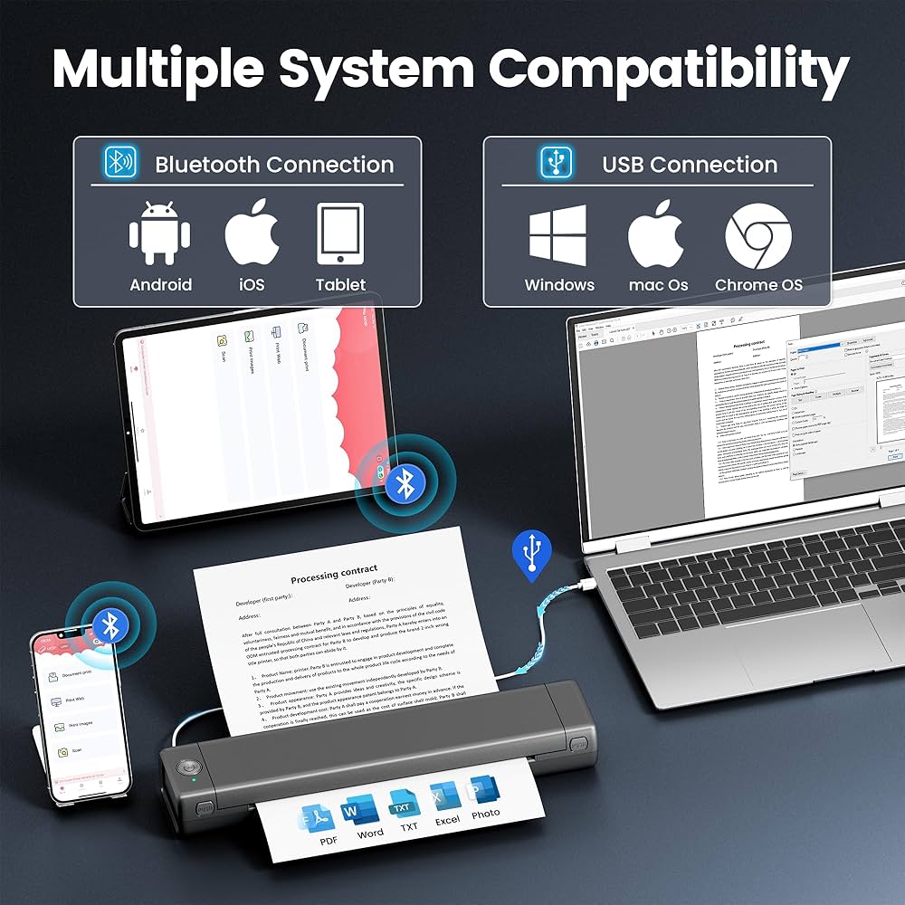 Amazon.co.jp: ItriAce M08F ポータブルプリンター モバイル ビジネス