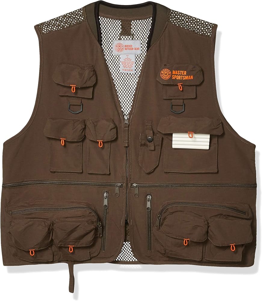 Amazon.com: Master Sportsman Men's 27 Pocket Mesh Back Fishing