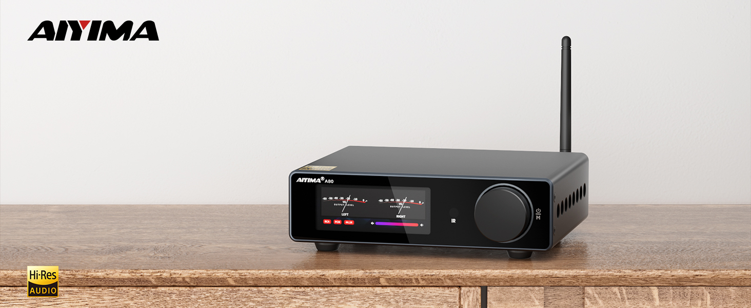 AIYIMA A80 Bluetooth Amplifier DAC Stereo HiFi Home Audio Receiver
