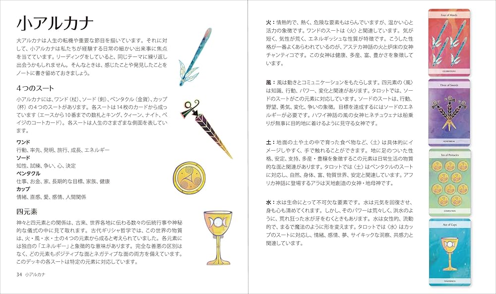 世界の神話 女神たちのタロット (カード78枚+64頁のガイドブック