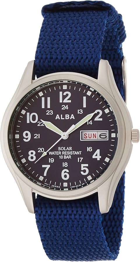 Amazon.co.jp: [セイコーウォッチ] 腕時計 アルバ ソーラー 日付・曜日