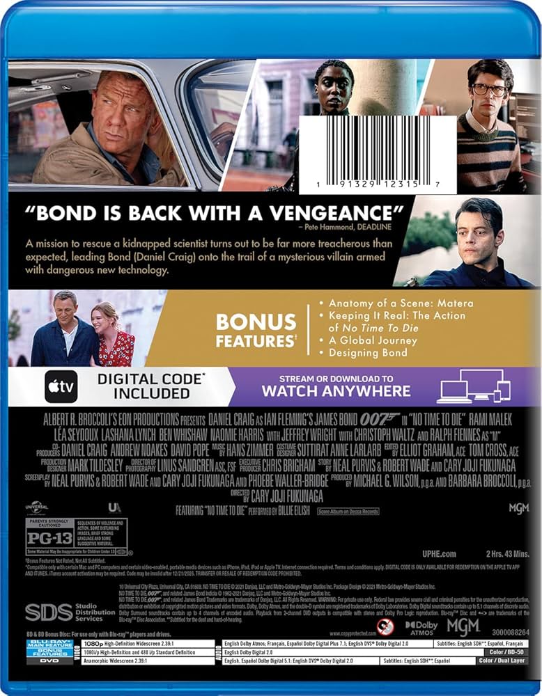 Amazon.co.jp: 007 - No Time to Die [Blu-ray] US盤 : ゲーム