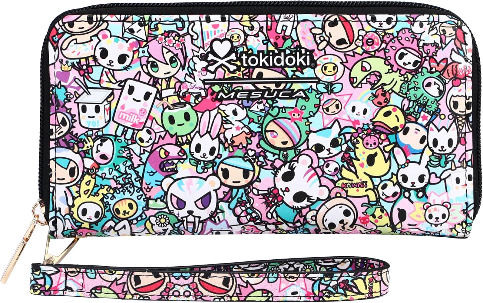 Amazon.com: Tokidoki Wallet with Wristlet PU Leather RFID Blocking