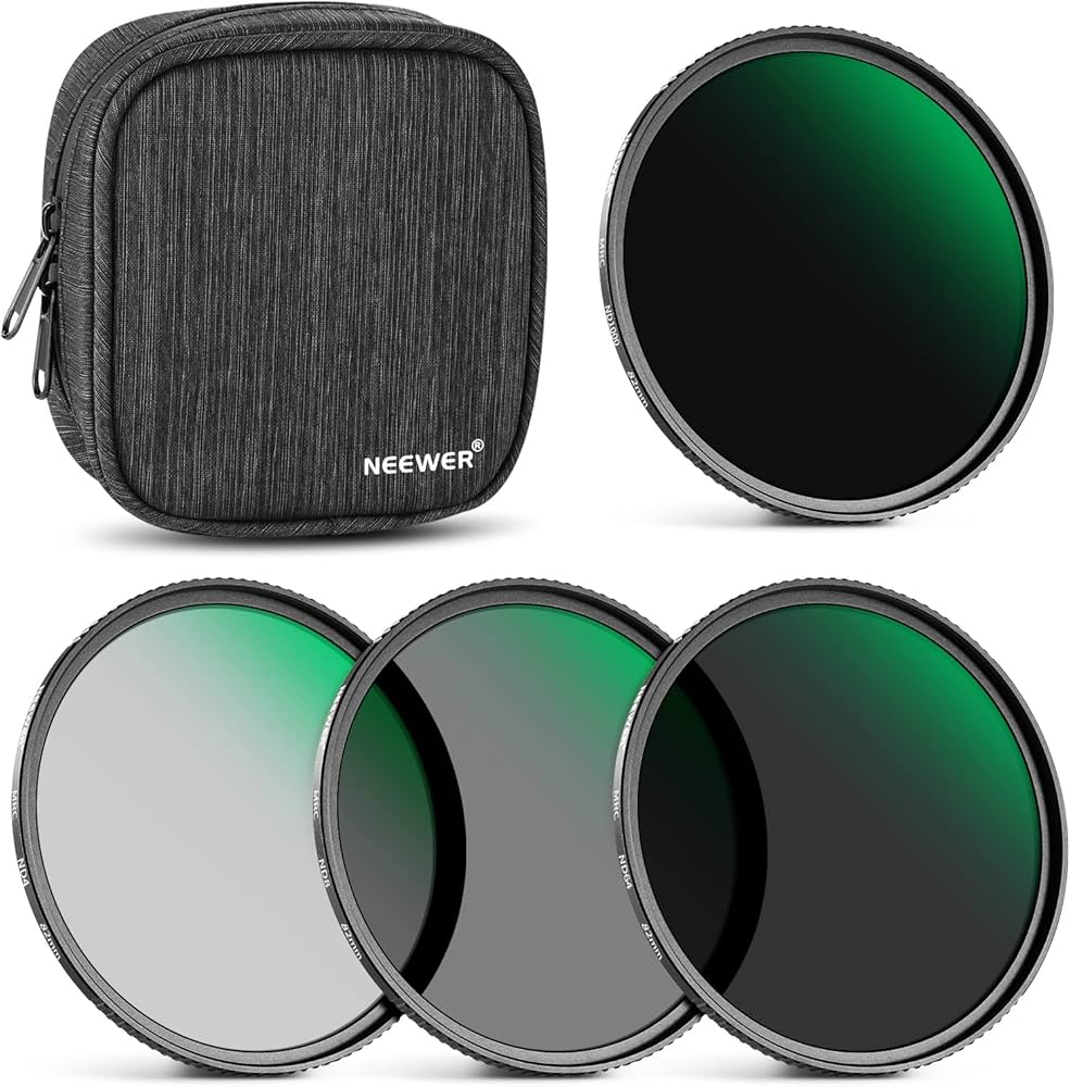 Amazon | NEEWER 82mm NDフィルターセット ND1000+ND64+ND8+ND4減光