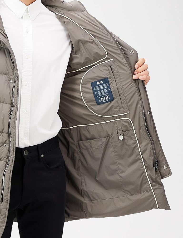 Amazon | [ヘルノ] 超防寒ロングダウンコート 【公式・定番】 超軽量