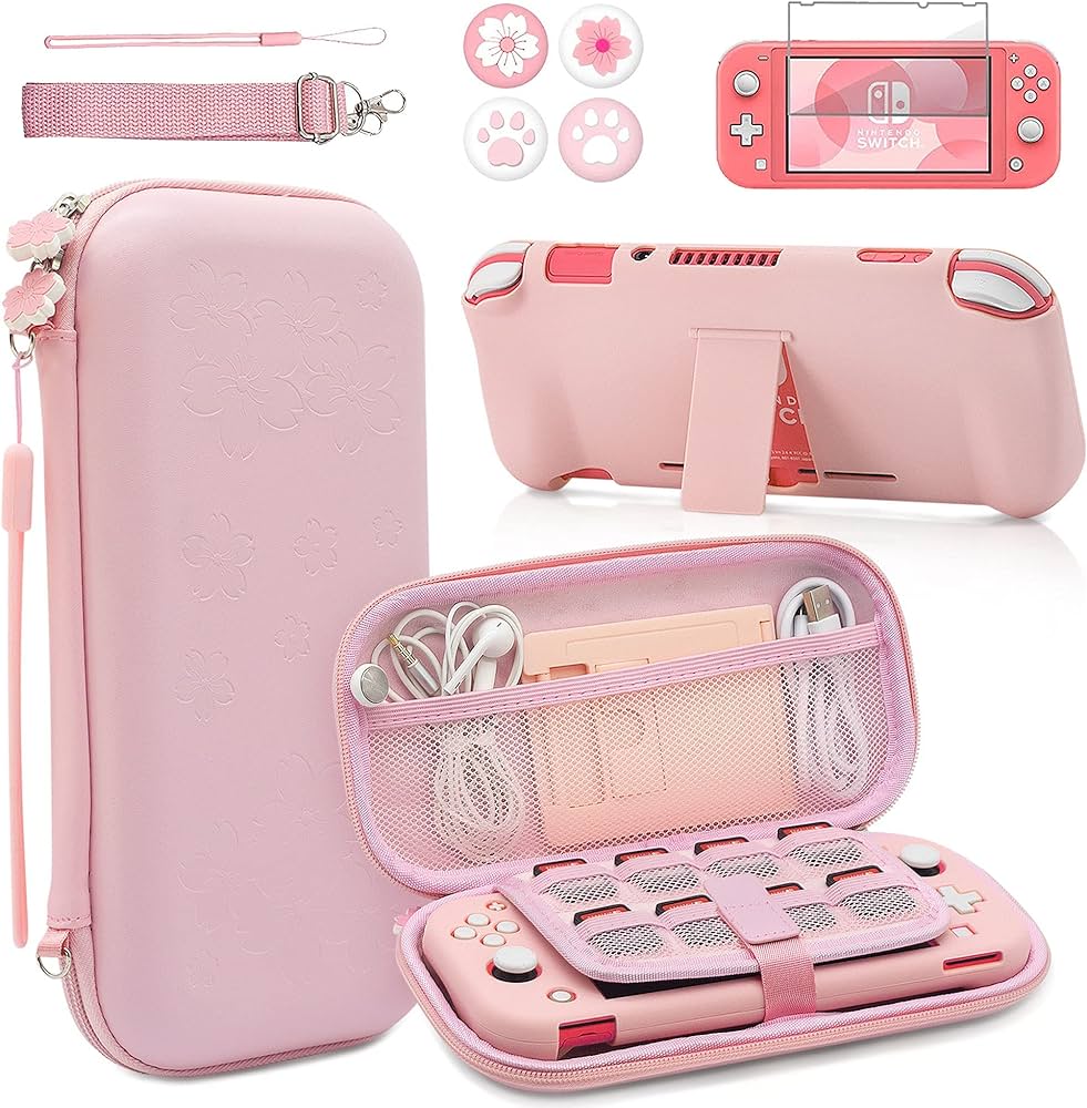 Amazon.com: BRHE Pink Travel Carrying Case Accessories Kit for
