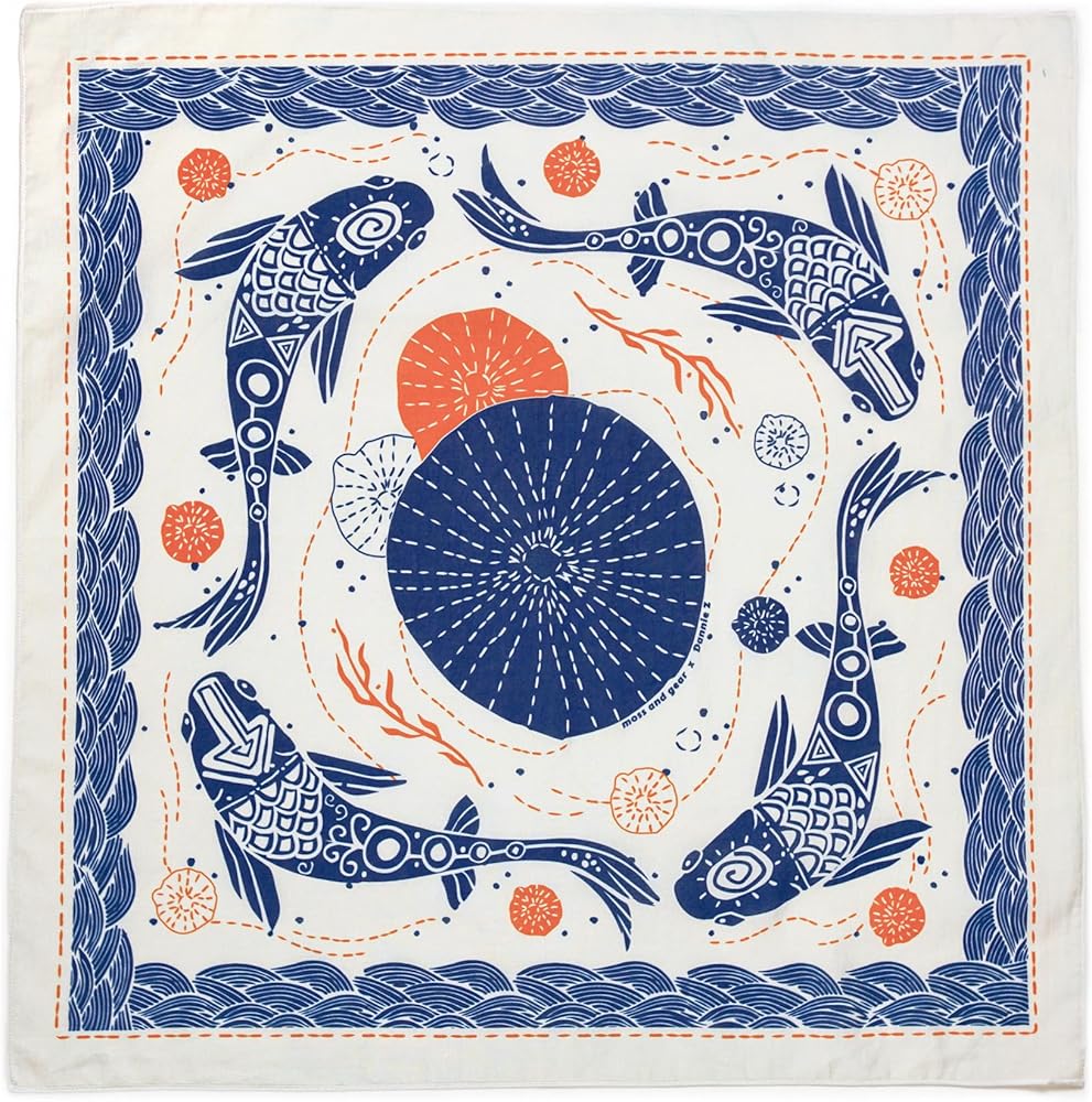 Amazon | [WHTE MOSS] バンダナ 綿100% ハンカチ、極上の柔らかさ