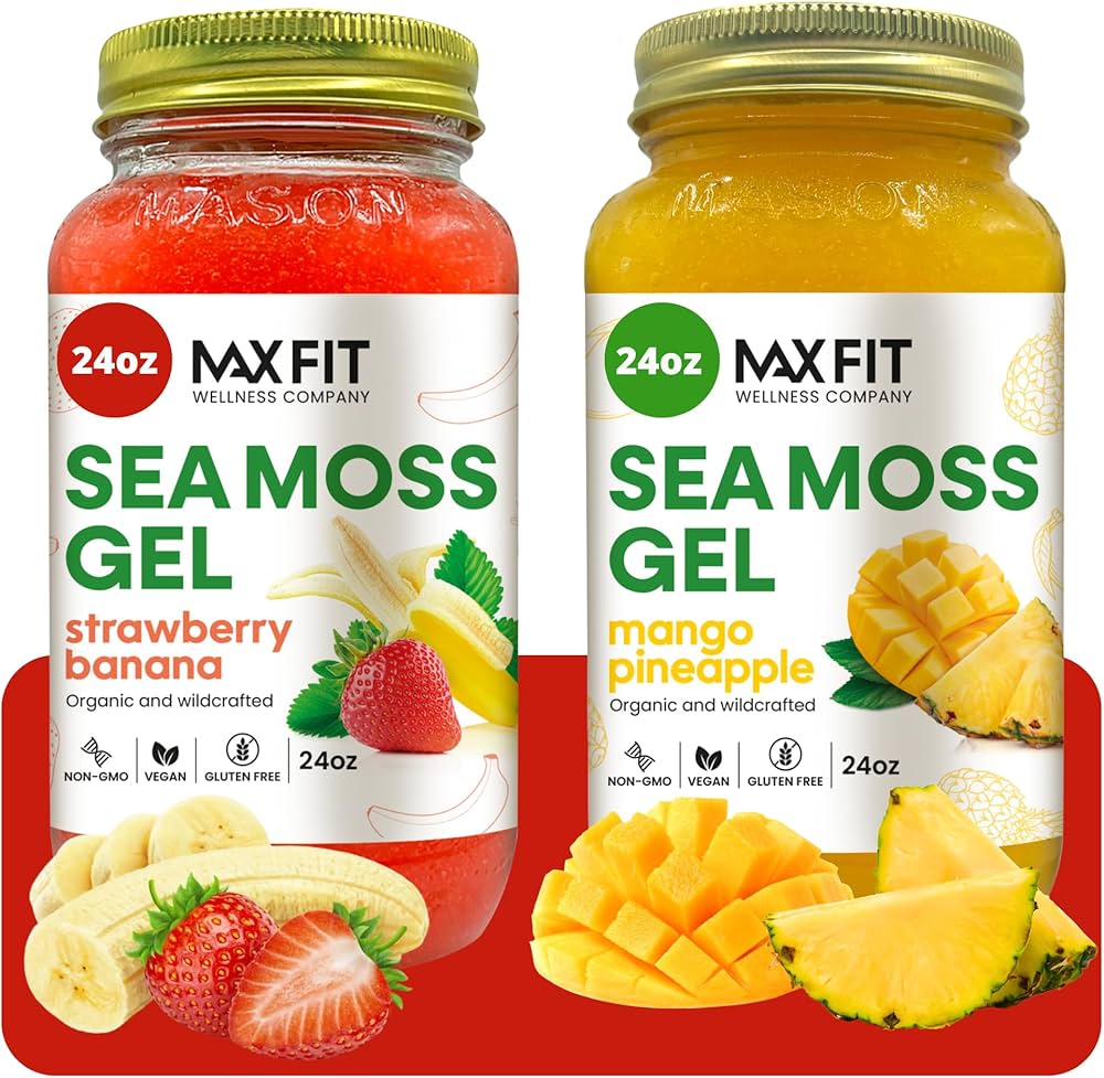Amazon.com: Sea Moss Gel Organic Raw (Bundle of 2 Jars 24oz