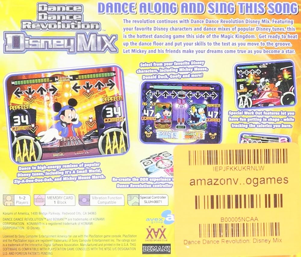 Amazon.com: Dance Dance Revolution: Disney Mix : Playstation