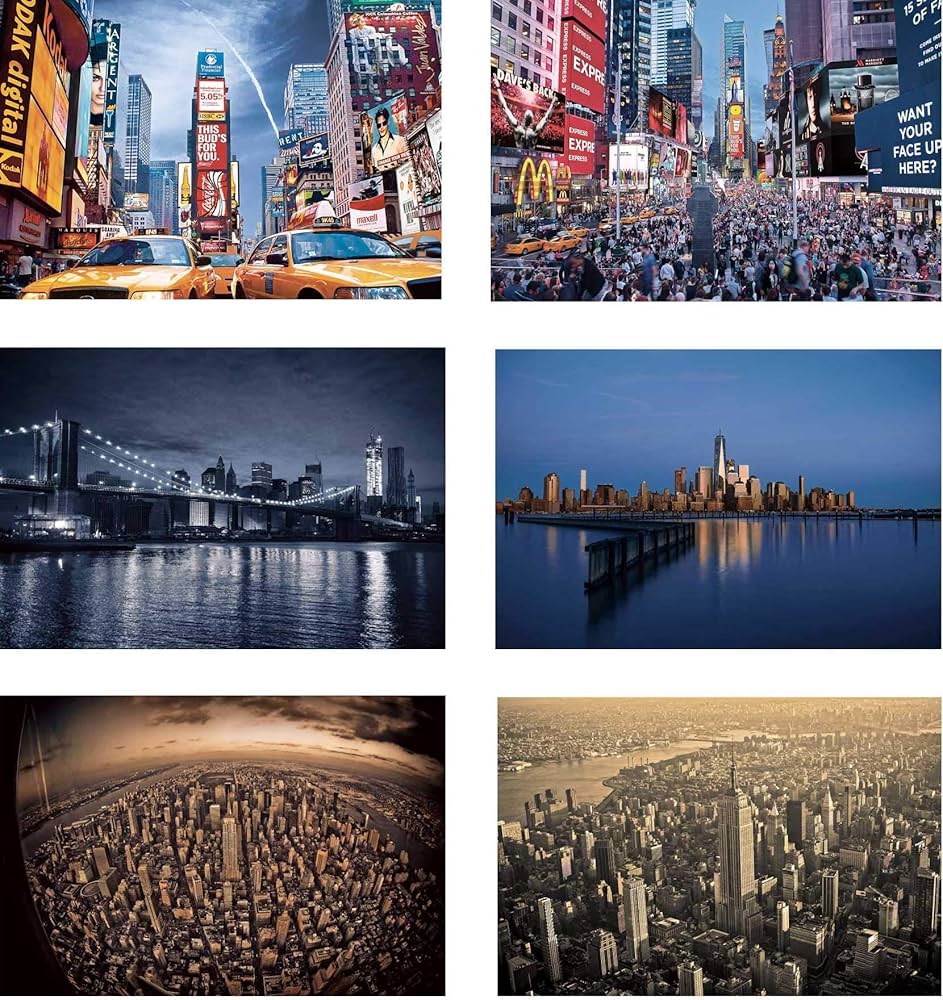 Amazon | ニューヨークポストカード30スタイルセットニューヨークのお