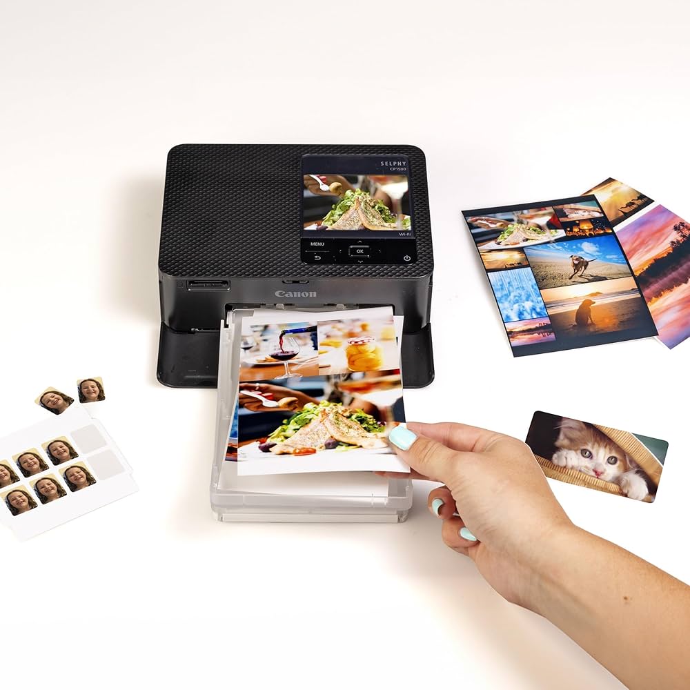 Canon SELPHY CP1500 Compact Photo Printer Black : Amazon.sg