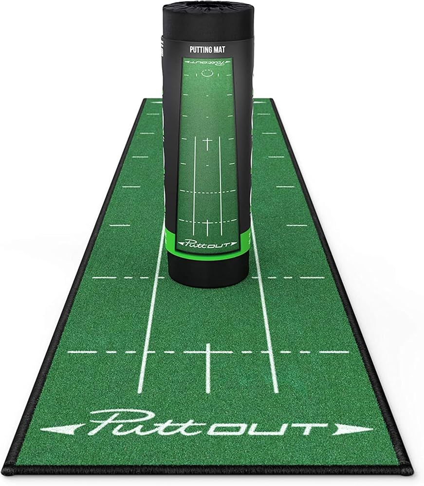 Amazon | (Green) - PuttOut Pro Golf Putting Mat - Perfect Your