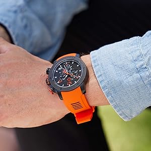 Amazon.com: LIV GX1 Swiss Made Chronograph 45mm 316L SS Case, 3D