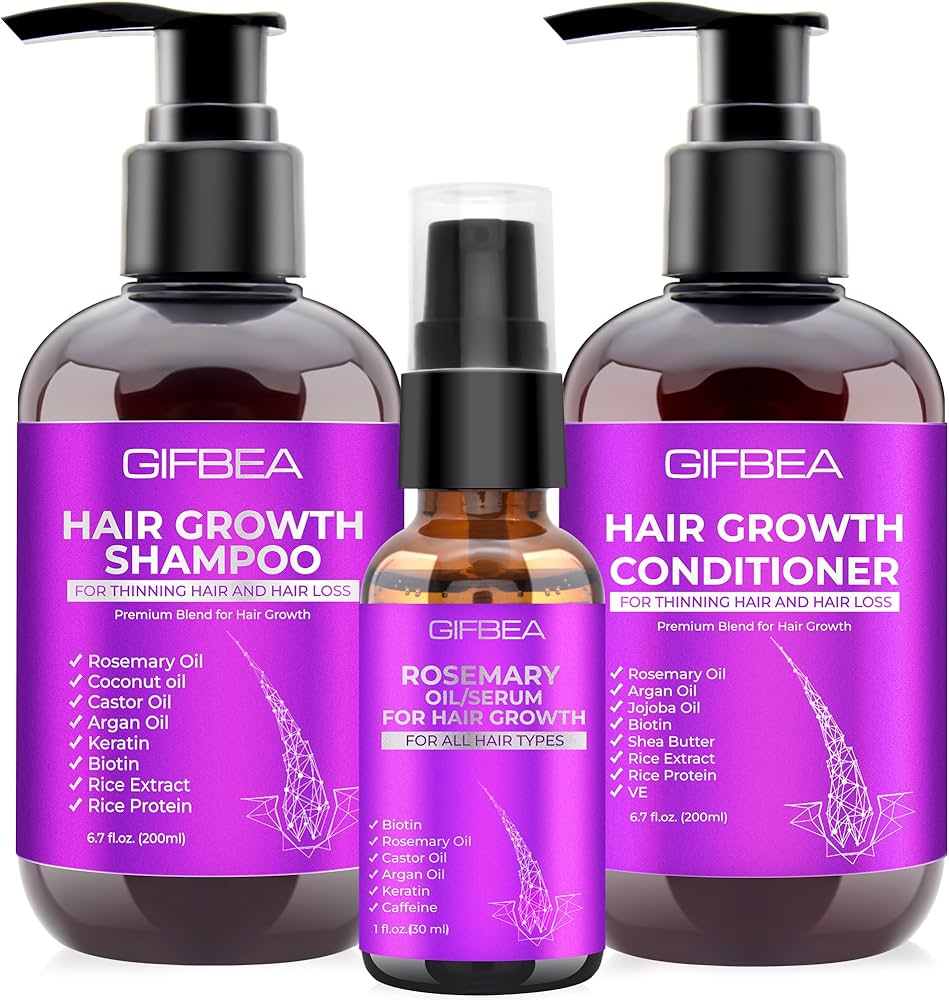 Amazon.com : Hair Growth Shampoo and Conditioner Set With Rosemary