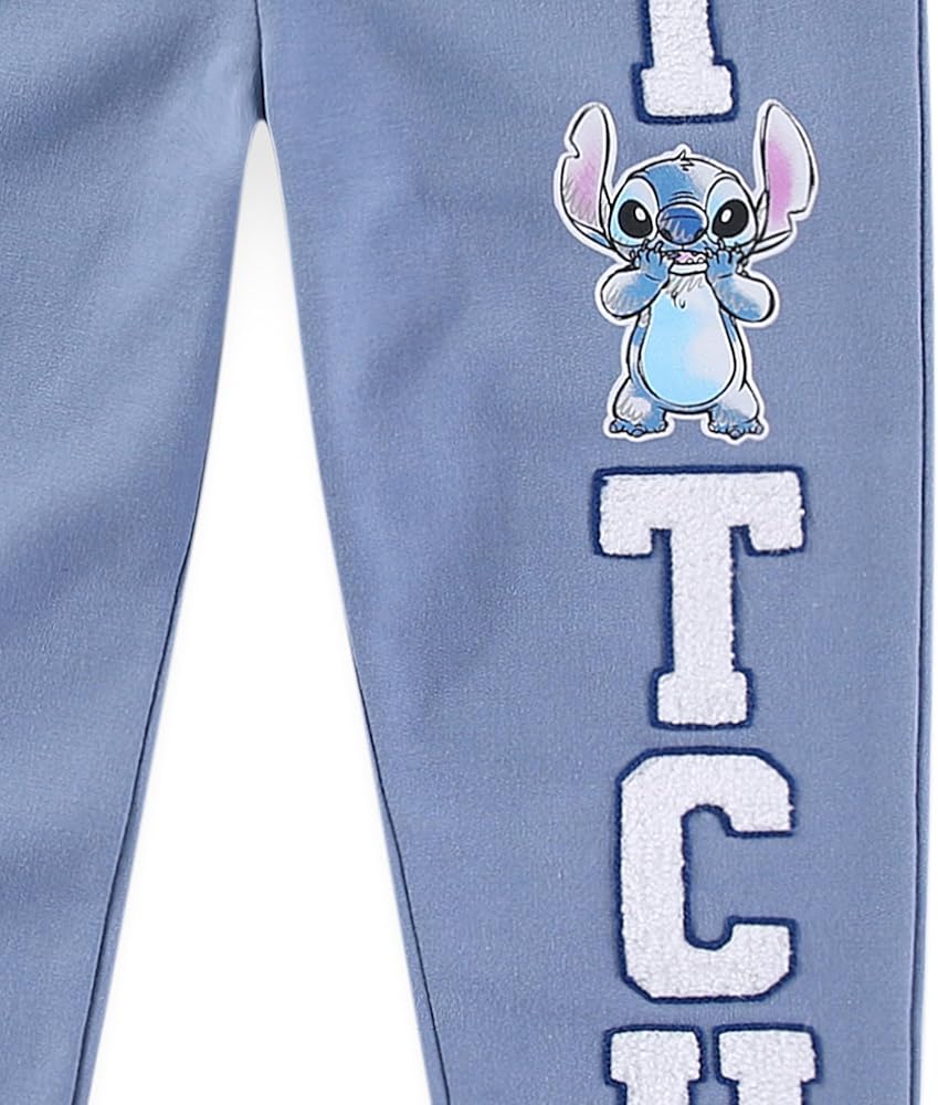 Disney Lilo & Stitch Girls 2 Pack Fleece Pants Set for Little Kids