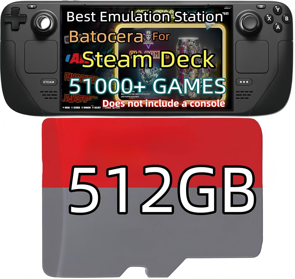 Amazon | 512GB マイクロSDカード Steamデッキ用 (OLEDバージョン対応