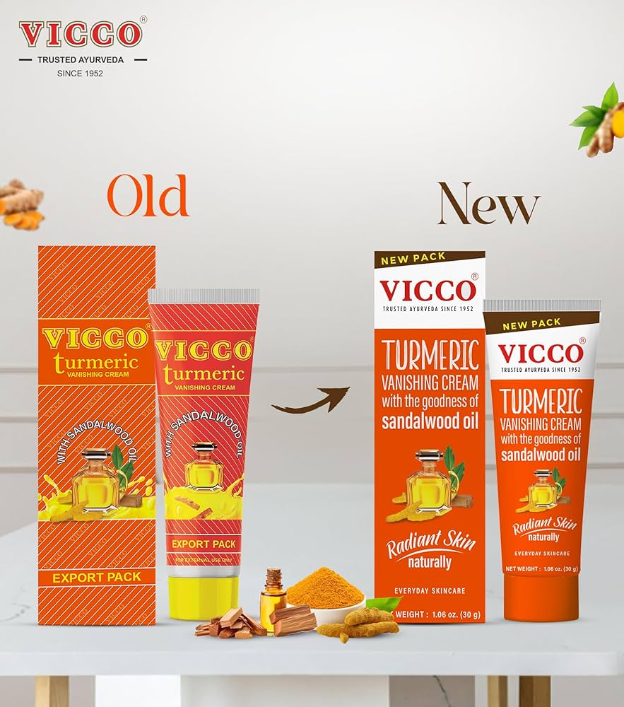 Amazon.com: Vicco Turmeric Face Moisturizer Cream, with Sandalwood