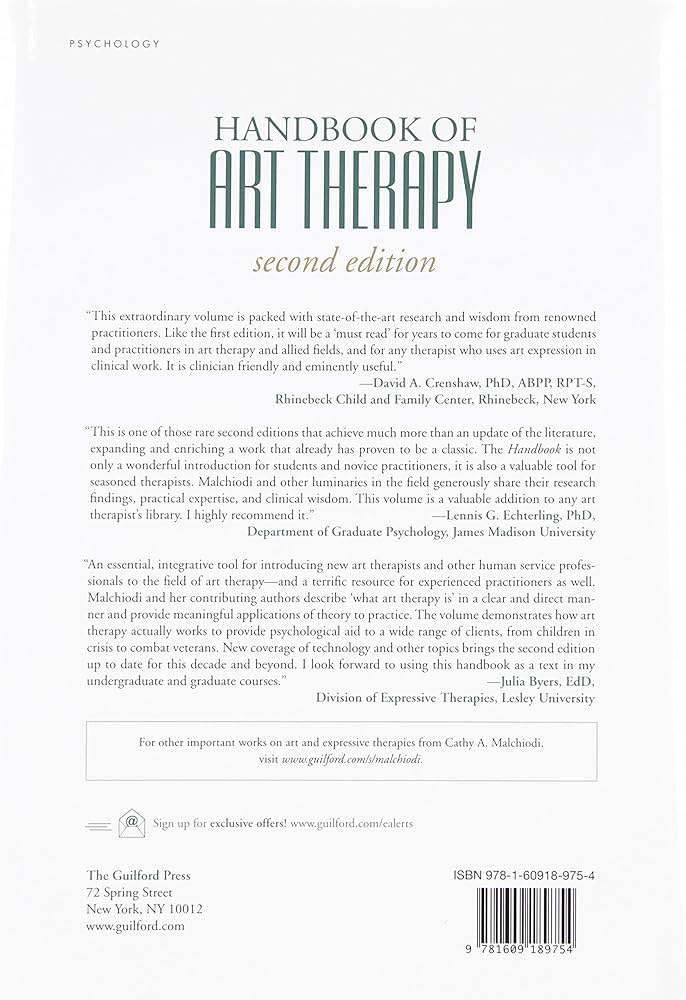 Handbook of Art Therapy: 9781609189754: Medicine & Health Science