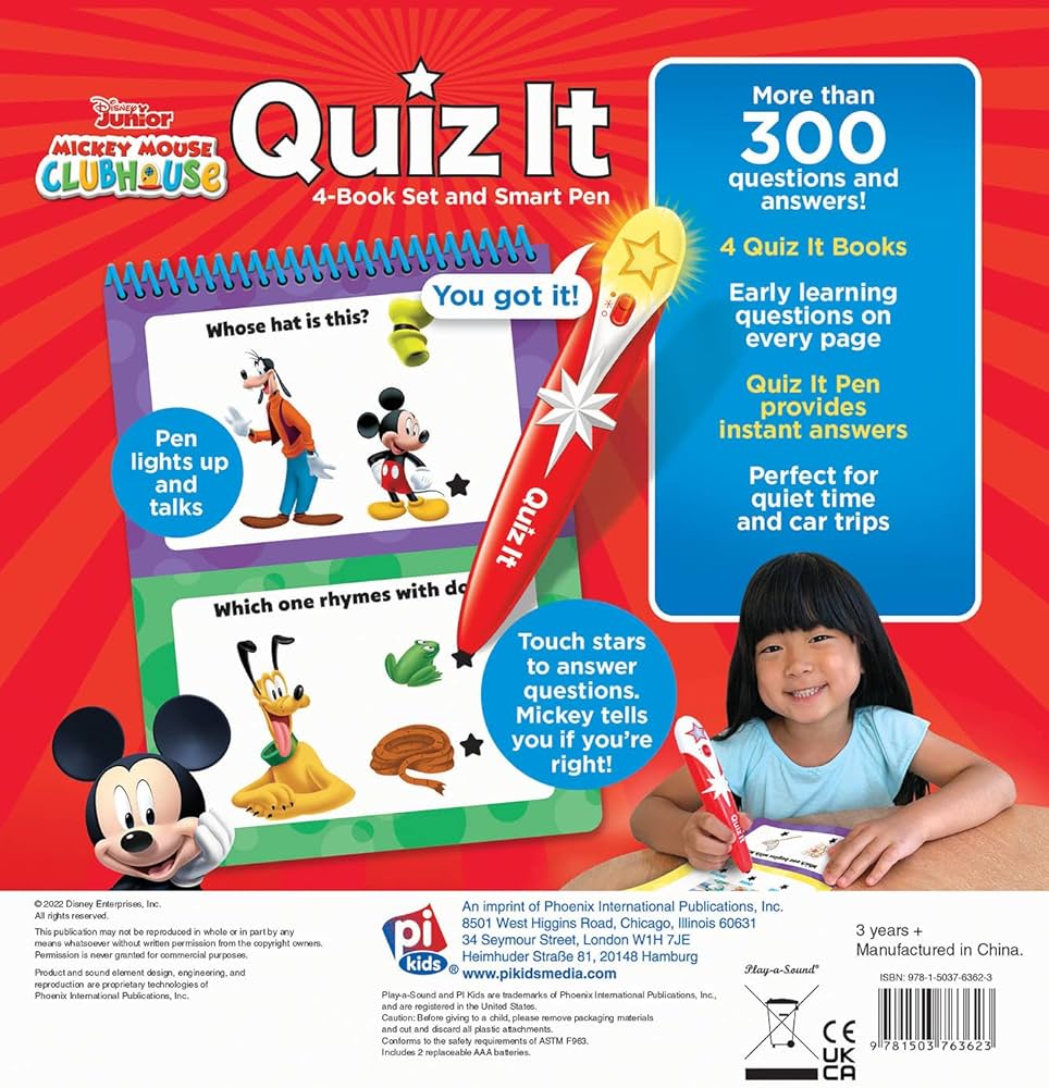 Amazon.com: Disney Mickey Mouse and Minnnie Mouse – Quiz it Pen 4