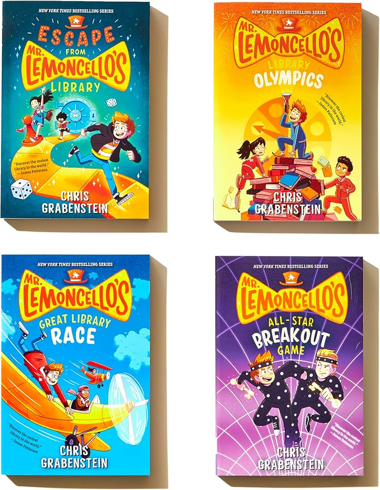 Amazon.com: Mr. Lemoncello's Library Books 1-4 (Boxed Set