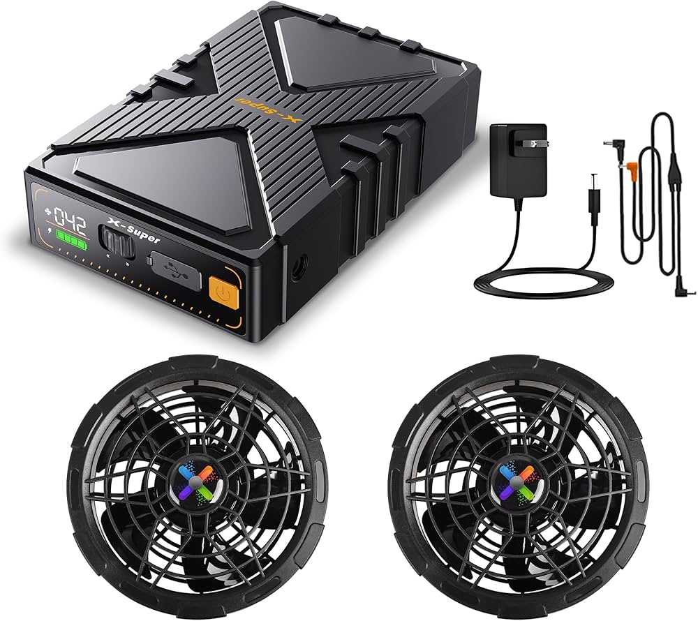 Amazon.co.jp: 【42V超高輸出&2025革新モデル】ファンバッテリーセット