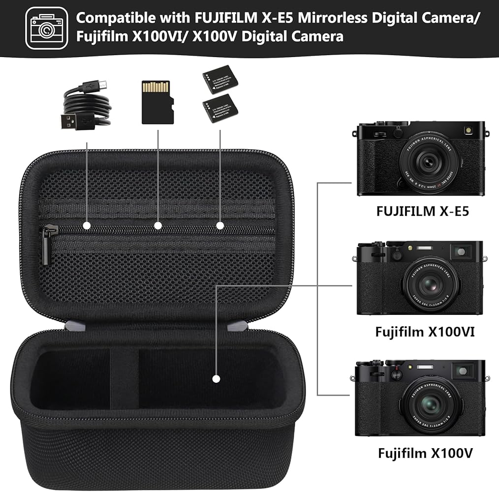 Amazon.com : Supmay Hard Travel Case for FUJIFILM X-E5 / X100VI