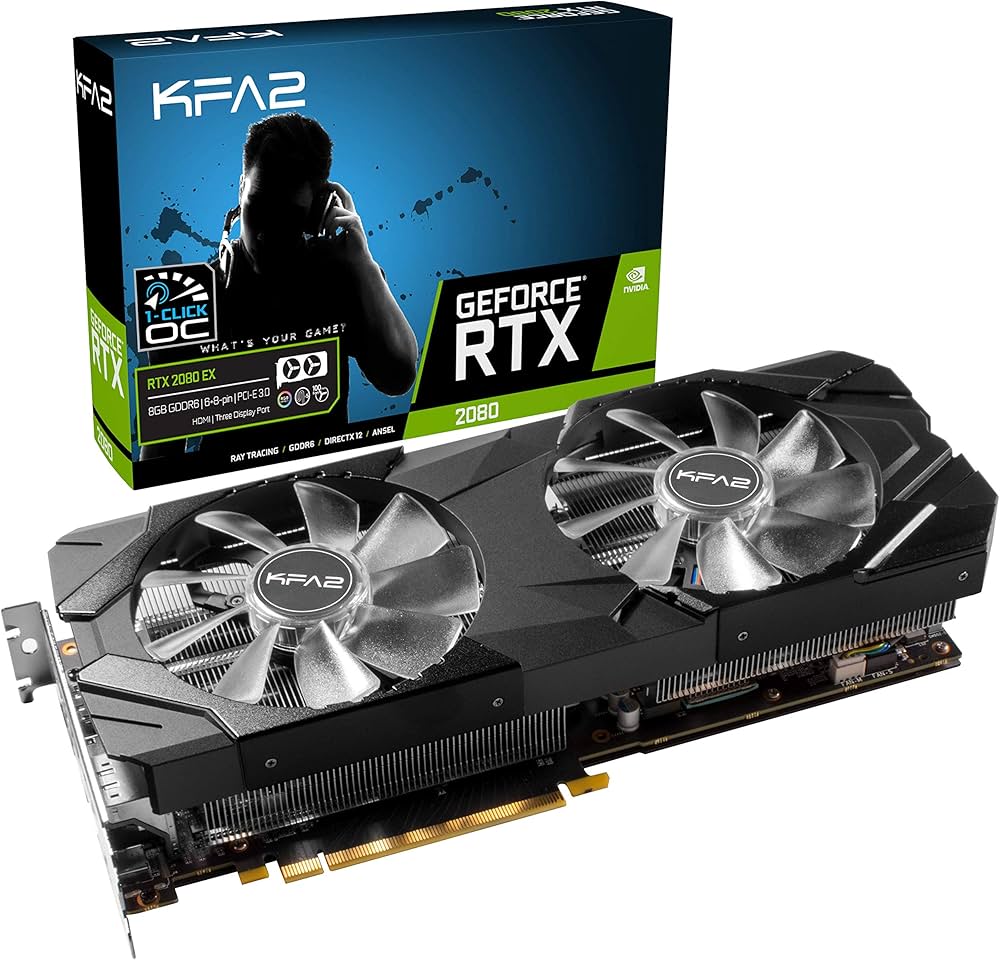 Amazon | KFA2 NVIDIA GeForce RTX 2080 A-Chip OC Black 8GB 256-bit