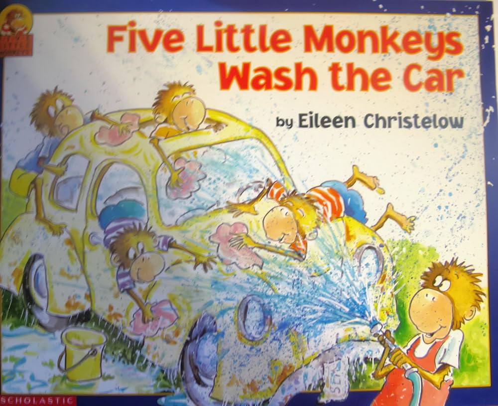 Five Little Monkeys Wash the Car (Five Little Monkeys): Christelow