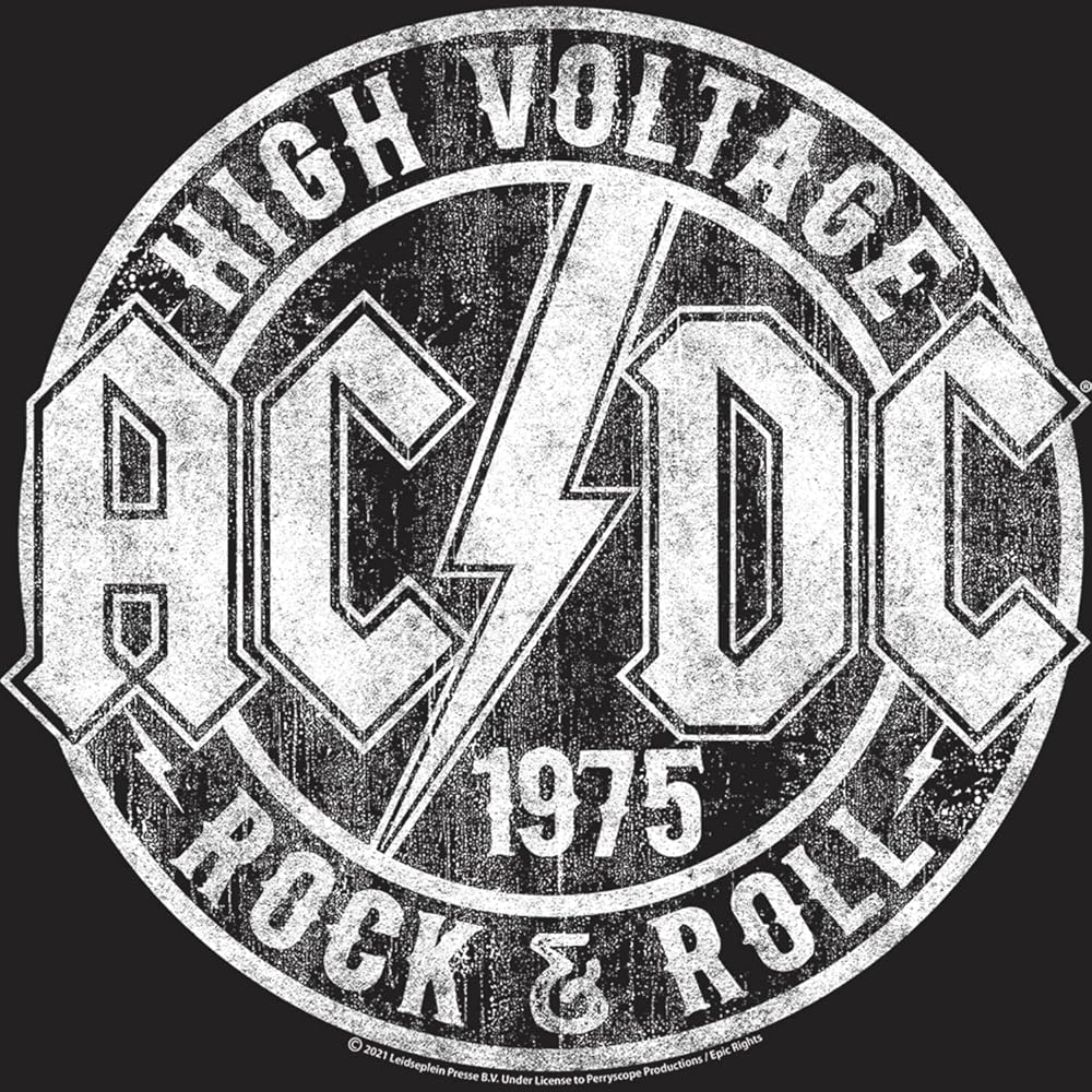 Amazon | ACDC High Voltage 1975 Rock & Roll メンズ 半袖 Tシャツ