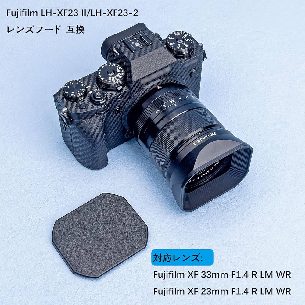 Amazon.co.jp: JJC LH-XF23 II Metal Square Lens Hood + Hood Cap for