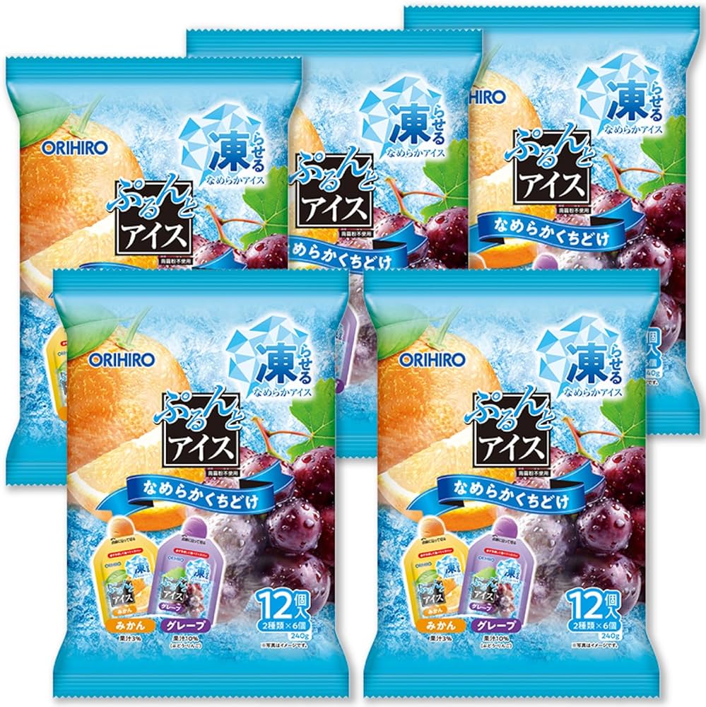 Amazon.co.jp: 凍らせるなめらかアイス ぷるんとアイス みかん＋