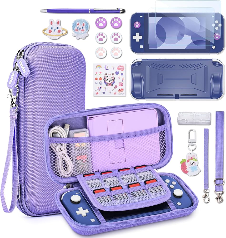 Amazon.com: innoAura Switch Lite Case 18-in-1 Accessories Bundle