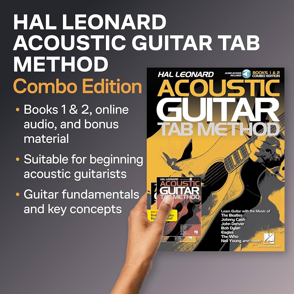 Amazon.com: Hal Leonard Acoustic Guitar Tab Method - Combo Edition