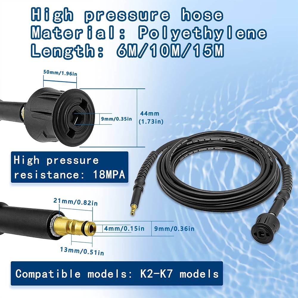 Amazon.co.jp: ZUASEケルヒャー 延長ホース10mケルヒャー 高圧洗浄機k