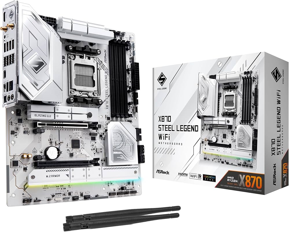 Amazon | ASRock マザーボード X870 Steel Legend WiFi AMD Ryzen 9000