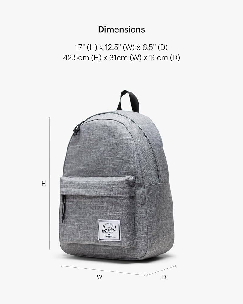 Amazon.com: Herschel Supply Co. Unisex Classic Backpack, Grey, 26L