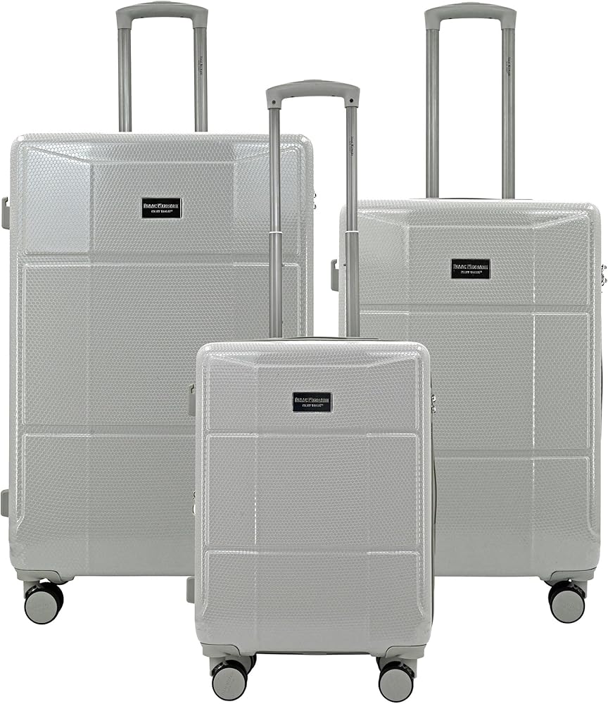 Amazon.com | Isaac Mizrahi Aero 3 Piece Hardside Luggage Set