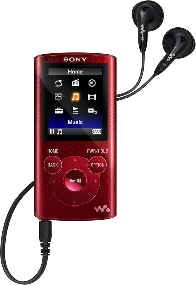 Amazon.com: Sony NWZE383 4 GB Walkman MP3 Video Player (Red