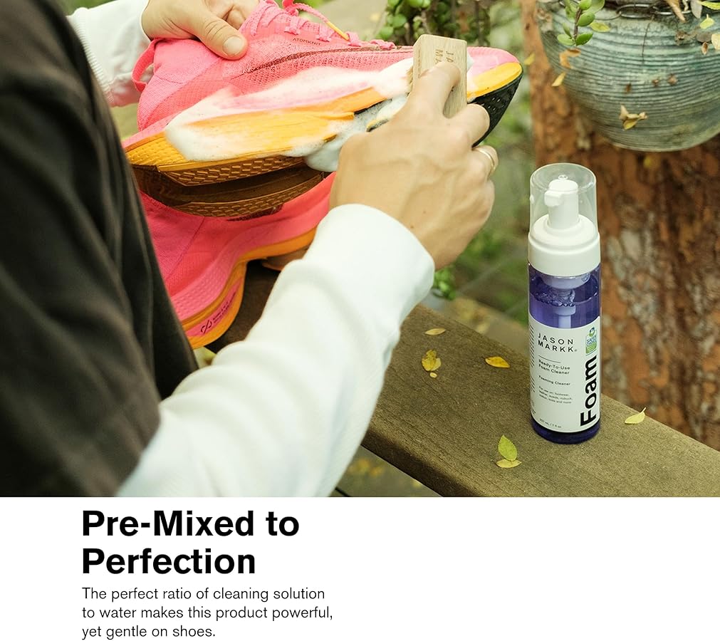 Amazon.com: Jason Markk Ready-To-Use Foam & Delicates Brush, Shoe