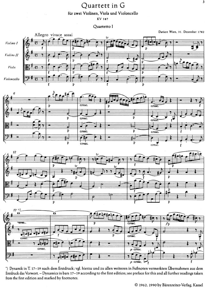 Amazon.co.jp: モーツァルト: 弦楽四重奏曲集/ベーレンライター社/新