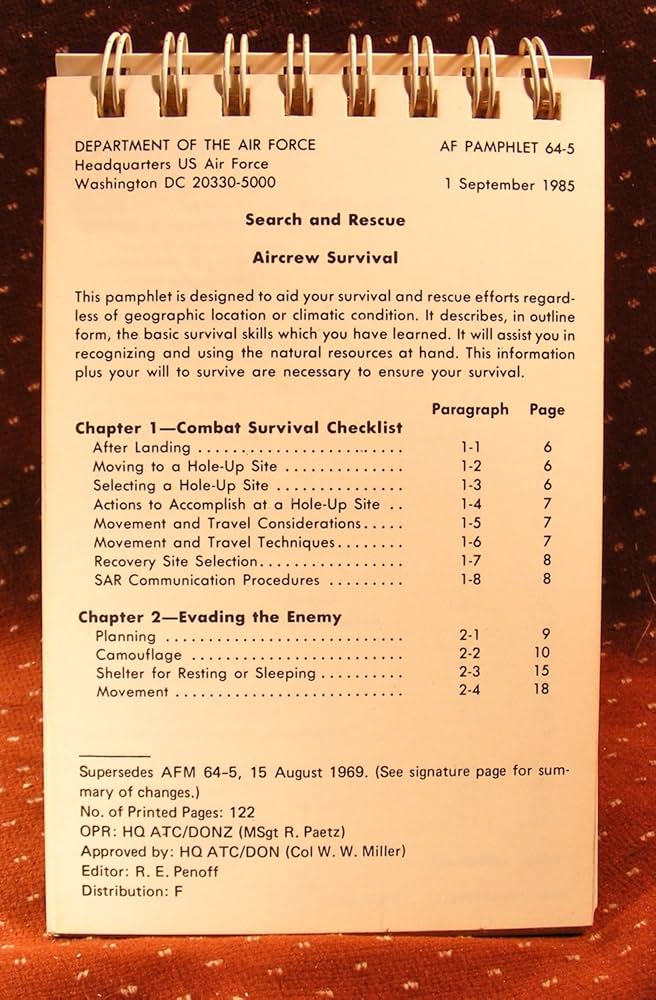 Amazon.com: U.S. Air Force Aircrew Survival: 9781601700254