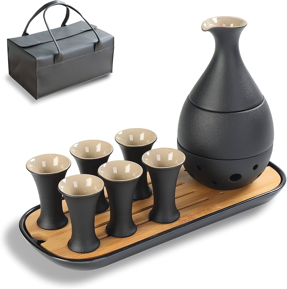 Amazon.com | TEANAGOO 11 Pcs Sake Set, Sake Cups(0.9 Oz) with