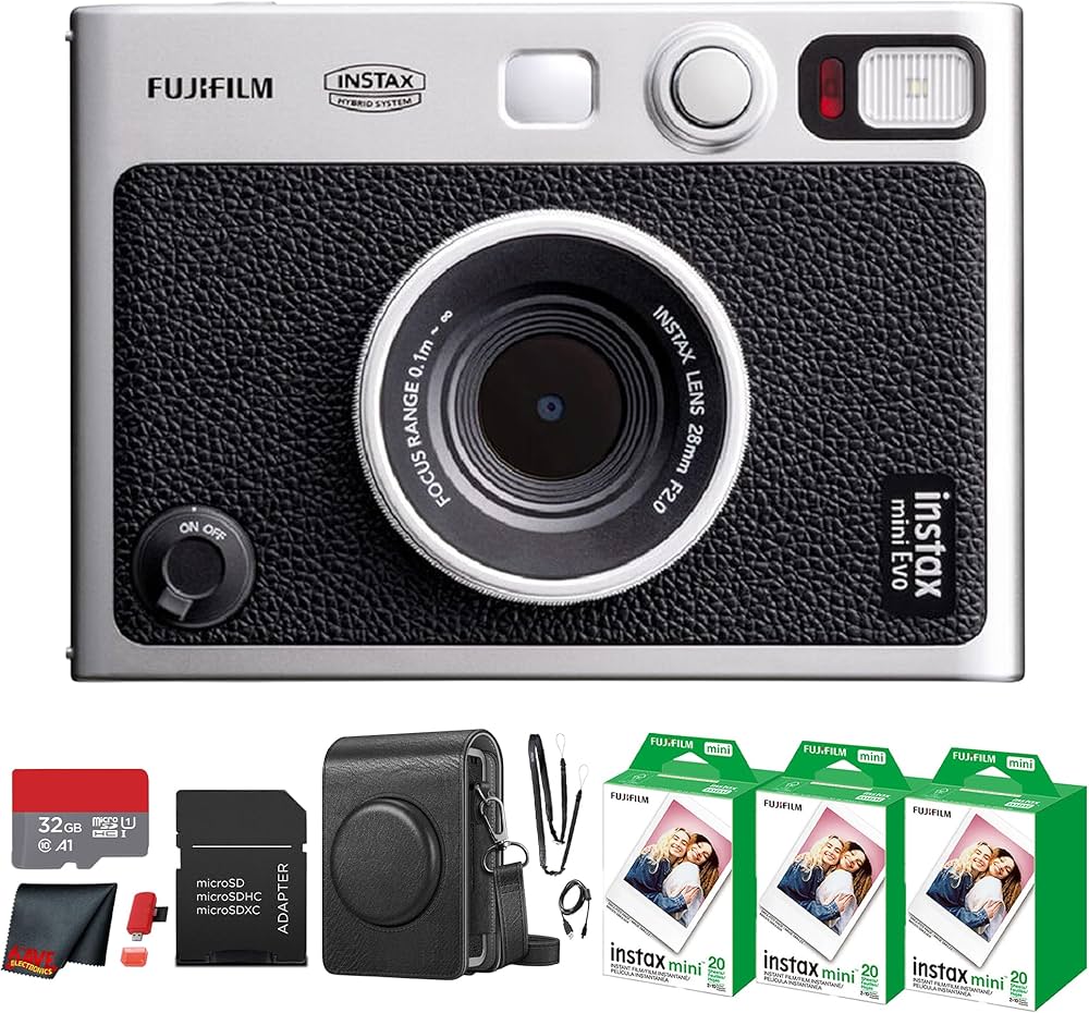 Amazon | Fujifilm Instax Mini EVO ハイブリッドインスタントフィルム