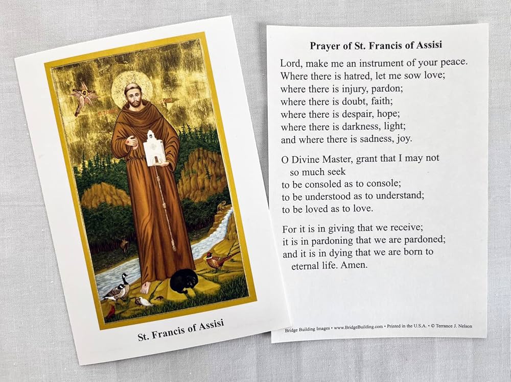 Amazon | Vermont Christmas Company アッシジの聖フランシスコ 祈り
