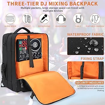 Amazon.com: AKOZLIN DJ Mixer Travel Backpack 15