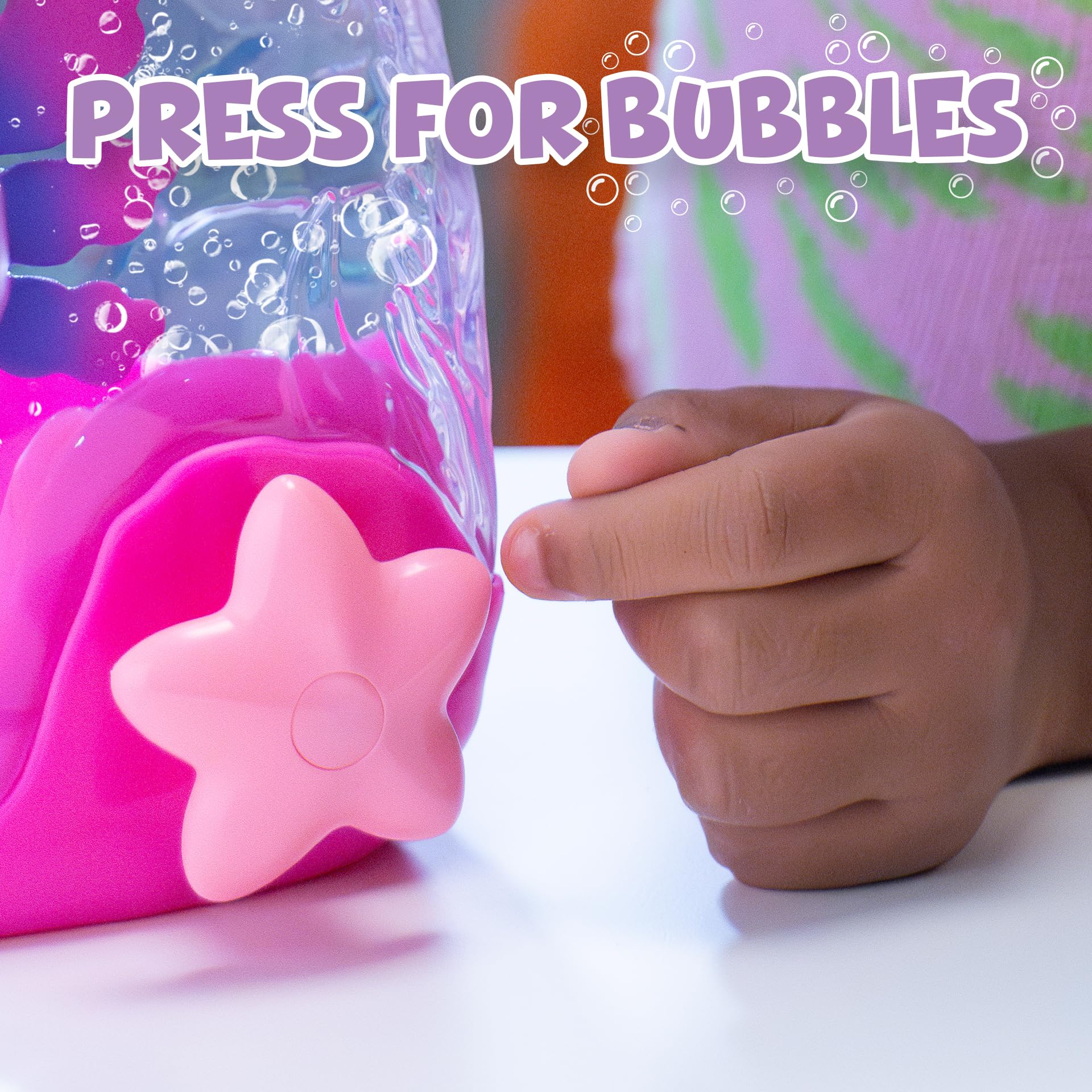 Amazon.com: Animagic Let's Glo Axolotl Bubble Reef | Squishy Water