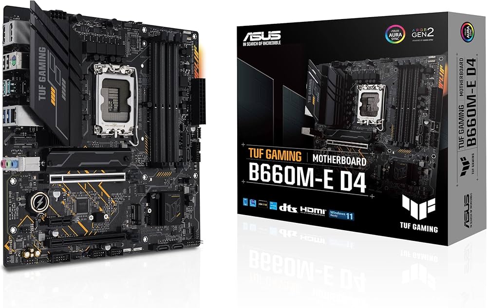 Amazon | ASUS TUF GAMING B660M-E D4 Intel LGA 1700 mATX