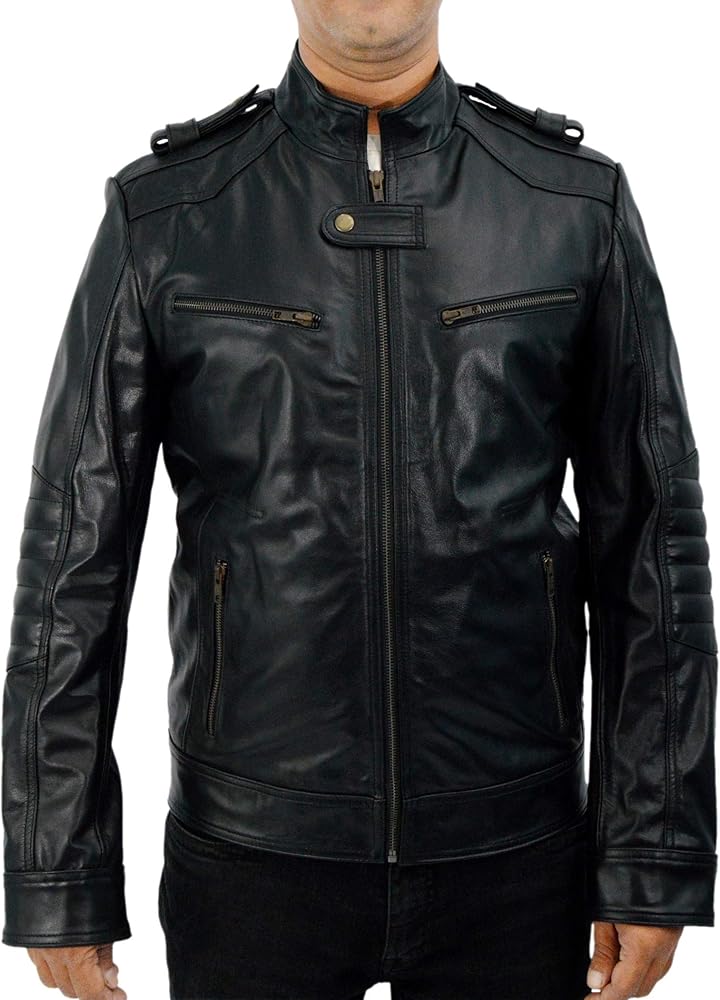 F&H Men's Breaking Bad Aaron Paul Jesse Pinkman Cafe Racer Jacket