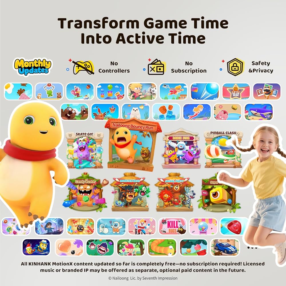Amazon.com: KINHANK MotionX Active Game Console with 39 Motion