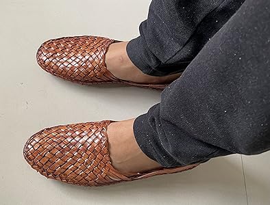 Amazon.com: Men's Leather Woven Mules, Criss Cross Leather Mens